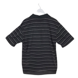 PGA TOUR POLO STRIPE SHORT SLEEVE MEN SHIRT BLACK WHITE LARGE