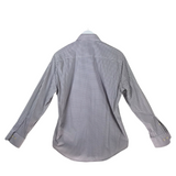 PETER MILLAR "A&M" LONG SLEEVE MEN SHIRT MAROON WHITE MEDIUM