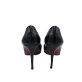 CHRISTIAN LOUBOUTIN SIMPLE PATENT LEATHER PUMPS LUXE SHOES BLACK 41