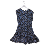 JOIE SLEEVELESS DRESS BLACK BLUE SMALL