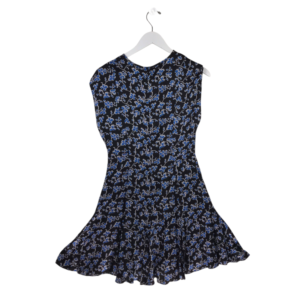 JOIE SLEEVELESS DRESS BLACK BLUE SMALL