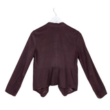 BB DAKOTA CROP LONG SLEEVE BLAZER MAROON SMALL