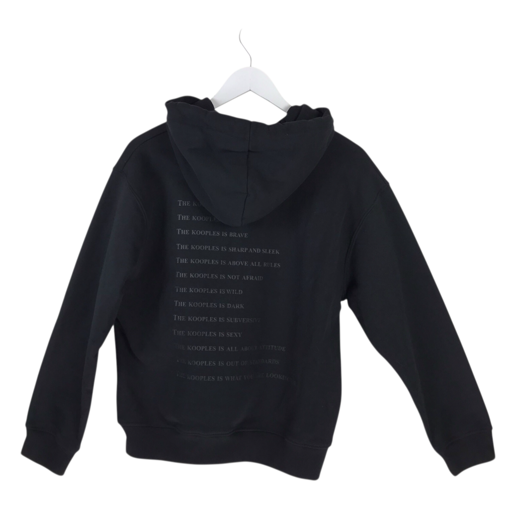 THE KOOPLES NWT$240 HOODIE DESIGNER SWEATER BLACK 2