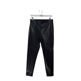 ANN TAYLOR FAUX LEATHER PANT BLACK MEDIUM