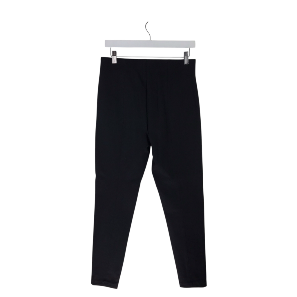 ANN TAYLOR FAUX LEATHER PANT BLACK MEDIUM