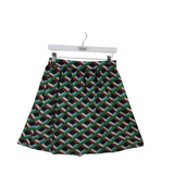 J. CREW PRINT MINI SKIRT GREEN BROWN 0