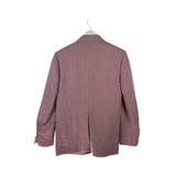 BRANDON MAXWELL RET$2408 LINEN/WOOL BLEND DESIGNER BLAZER PINK 2