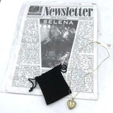 "SELENA" HEART LOCKET w/ 14K CHAIN JEWELRY