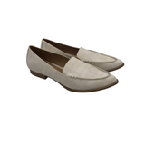 DOLCE VITA CROC EMBOSSED LOAFER SHOES CREAM 7