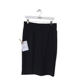 DOLCE & GABBANA WOOL PENCIL LUXE SKIRT BLACK LARGE