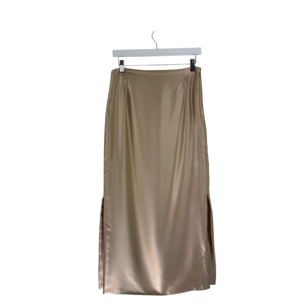 SATIN MAXI SKIRT CHAMPAGNE MEDIUM