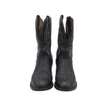 TONY LAMA WESTERN ROUND TOE MEN BOOTS BLACK 8EE