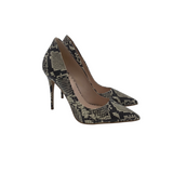 ALDO SNAKE PRINT PUMPS SHOES GRAY BLACK 8