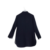 AKRIS PUNTO WOOL LONG SLEEVE DESIGNER JACKET NAVY 10