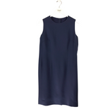LAFAYETTE 148 SLEEVELESS DESIGNER DRESS NAVY 12