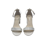 RET$231 EMBELLISHED PEARLS SANDALS SHOES WHITE 7