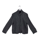 EILEEN FISHER LONG SLEEVE DESIGNER JACKET BLACK WHITE SMALL P