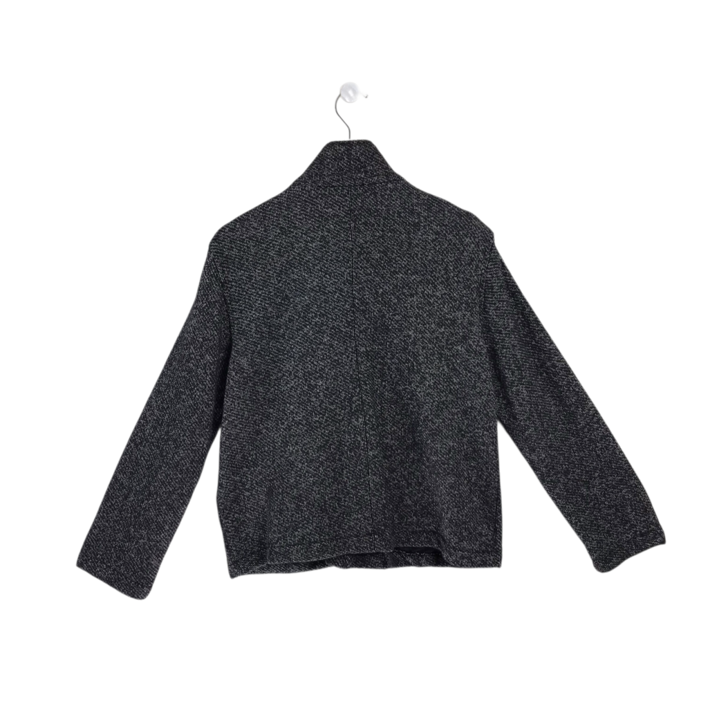 EILEEN FISHER LONG SLEEVE DESIGNER JACKET BLACK WHITE SMALL P