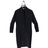 LAFAYETTE 148 LONG SLEEVE DESIGNER DRESS BLACK MEDIUM