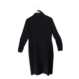 LAFAYETTE 148 LONG SLEEVE DESIGNER DRESS BLACK MEDIUM