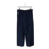 PIAZZA SEMPIONE NWT$595 WIDE LEG DESIGNER PANT NAVY 8