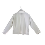 EILEEN FISHER NWT$258 LONG SLEEVE DESIGNER BLAZER WHITE SMALL P