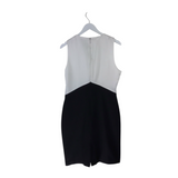 TED BAKER SLEEVELESS 2 TONE DESIGNER DRESS WHITE BLACK 4