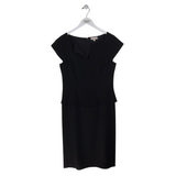 TORY BURCH CAP SLEEVE DESIGNER DRESS BLACK 10