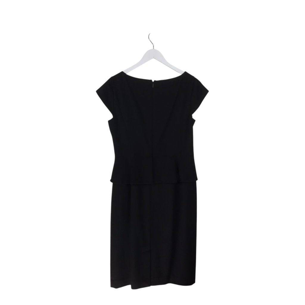 TORY BURCH CAP SLEEVE DESIGNER DRESS BLACK 10