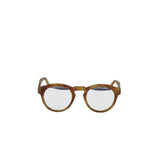 ILLESTEVA RET$240 CHROME PLASTIC FRAME SUNGLASSES/READERS BROWN