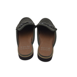 DONALD PLINER SUEDE MULE SHOES GREEN 6M