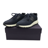 PRADA NYLON LOW-TOP SNEAKERS MEN SHOE NAVY 10
