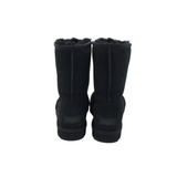 UGG RET$189 ANKLE FLEECE LINED BOOTS BLACK 8