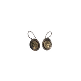 SILPADA HAMMERED DISK EARRINGS SILVER GOLD