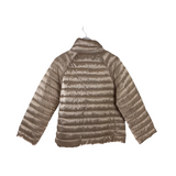 QUILTED SNAP DESIGNER JACKET CHAMPAGNE MEDIUM