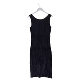 EILEEN FISHER SLEEVELESS MAXI DESIGNER DRESS NAVY SMALL