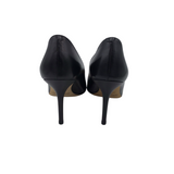 JIMMY CHOO LEATHER POINTY PUMPS DESIGNER SHOES BLACK 38