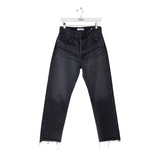 MOUSSY RET$370 STRAIGHT DESIGNER JEANS GRAY 27