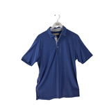 TOMMY BAHAMA POLO SHORT SLEEVE MEN SHIRT BLUE MEDIUM