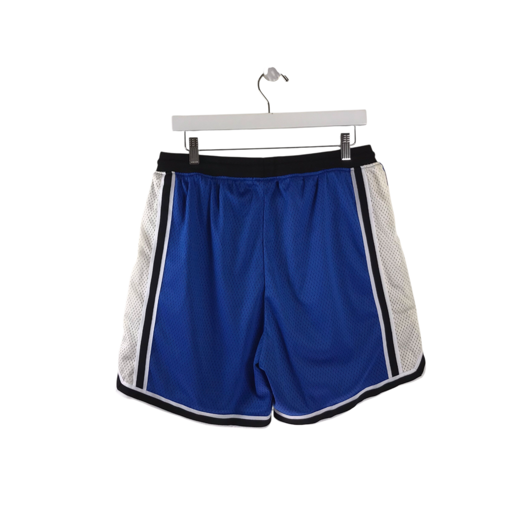 JOHN ELLIOTT NWT$248 BASKETBALL SHORT MEN ACTIVEWEAR BLUE WHITE LARGE