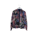 CHICO'S NWT PRINT ZIP JACKET PINK BLUE 1