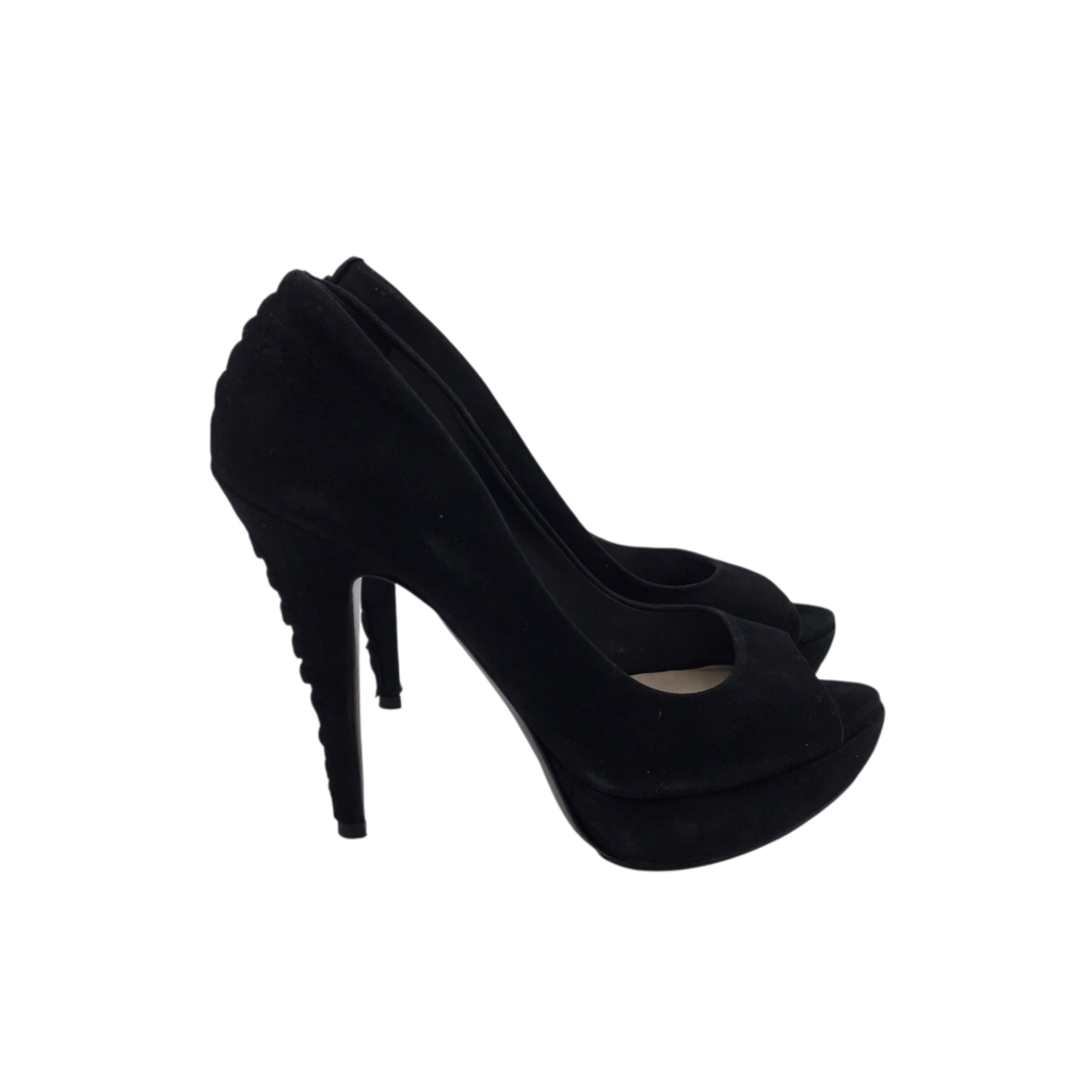 MIU MIU STILLETO PUMP DESIGNER SHOES BLACK 9