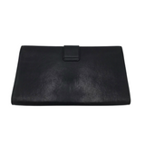 YSL LEATHER "CHYC" CLUTCH LUXE HANDBAG BLACK