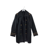 POLO BY RALPH LAUREN LINEN MILITARY DESIGNER JACKET BLACK GOLD 12