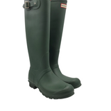HUNTER RET$190 TALL RAINBOOT BOOTS GREEN 9