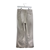 FRANK LYMAN NWT$190 CRYSTAL SAILOR STRAIGHT DESIGNER PANT BEIGE MEDIUM