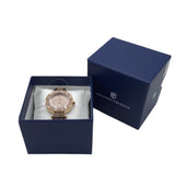 MONTRES PRESTIGE AUSTRIAN CRYSTALS QUARTZ WATCH ROSEGOLD