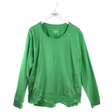 LILLY PULITZER ZIPPERS LONG SLEEVE DESIGNER TOP GREEN XXLARGE