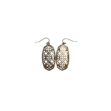KENDRA SCOTT FILIGREE DANGLE EARRINGS GOLDTONE