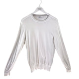 BRUNELLO CUCINELLI COTTON LS MEN SWEATER WHITE 50